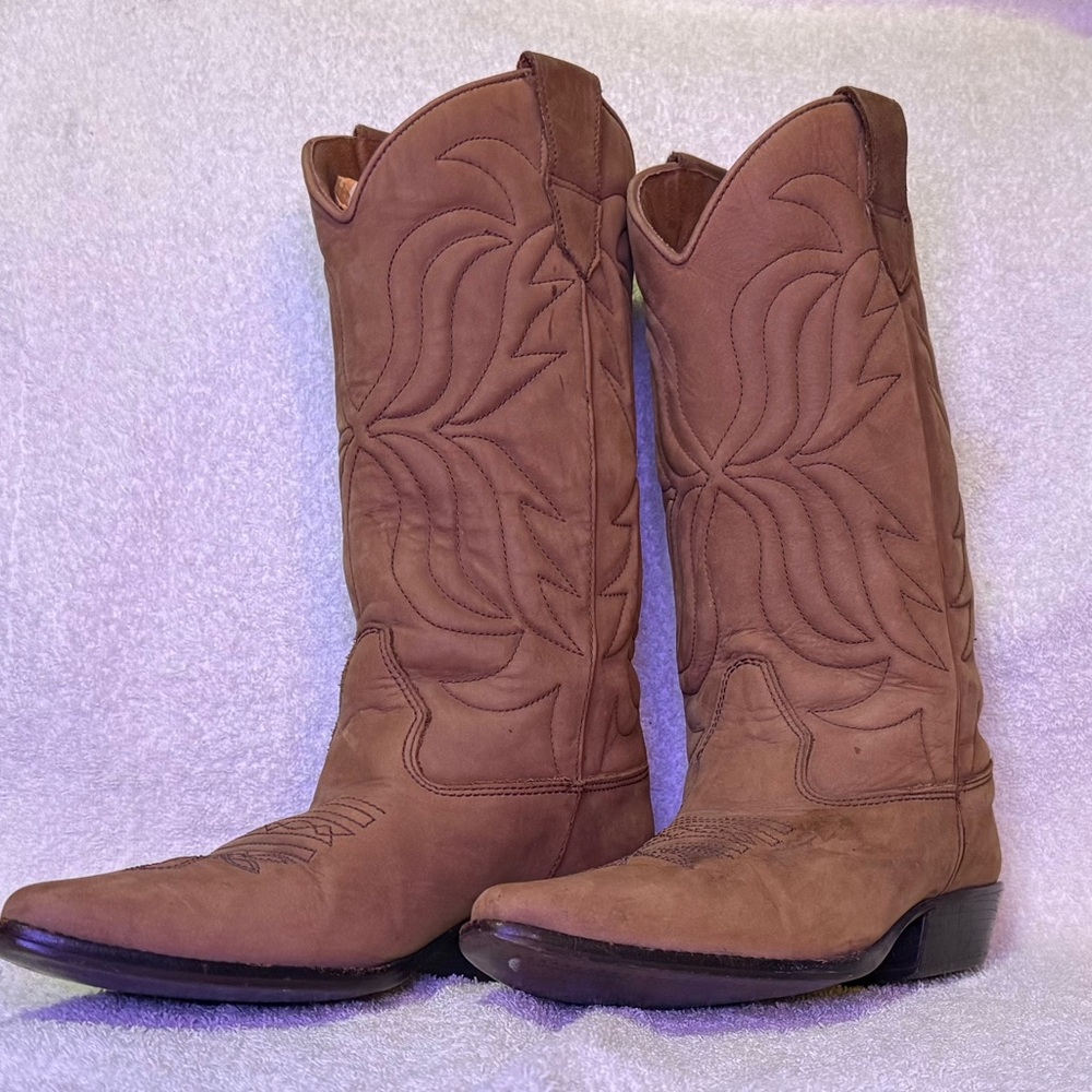 Tan Western Cowboy Boots
